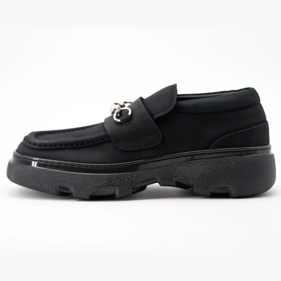 size 43.5 (10.5us) - Burberry Wire Creeper Black grey Clamp On